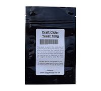 Bigger Jugs Craft Levure de cidre 100 g dans une pochette refermable robuste - pour une fermentation rapide de tous les types de cidre et Perrys Home Brew Homemade