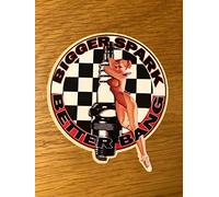 Bigger Spark Better BANG NOS-0033 Autocollant pour voiture Motif Pin Up Old School