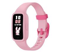 BIGGERFIVE Montre Connectée Enfant Vigor 3, Tracker d'Activité, Écran AMOLED,sans App ni Smartphone, Étanche 3ATM, Moniteur de Fréquence Cardiaque et de Sommeil pour Filles de 5-15 Ans Rose