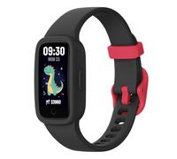 BIGGERFIVE Montre Connectée Enfant Vigor 3, Tracker d'Activité, Écran AMOLED,Sans App ni Smartphone, Étanche 3ATM, Moniteur de Fréquence Cardiaque et de Sommeil pour Filles et Garçons de 5-15 Ans Noir