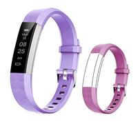 BIGGERFIVE Montre de Suivi d'activité pour Enfants, garçons, Filles, Adolescents Podomètre, Moniteur d'activité, Moniteur de Sommeil, Compteur de Calories, réveil Vibrant, étanchéité IP67, Lilas/Rose