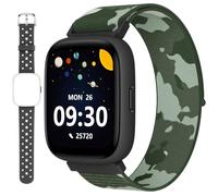 BIGGERFIVE Montre Enfant Connectée ou Non, 1,8" Smartwatch Podomètre | Cardiofrequencemètre, IP68 Étanche, Moniteur de Sommeil, Jeux de Puzzle, 100+ Cadrans pour Garçons Filles Ados 5-16, Nylon