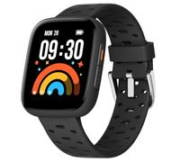 BIGGERFIVE Montre Enfant Connectée ou non Connectée, 1,8" Smartwatch Podomètre, Cardiofrequencemètre, 30m Étanche, Moniteur de Sommeil, Jeux de Puzzle, 100+ Cadrans pour Garçons Filles Ados 5-16, Noir
