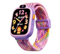 BIGGERFIVE Montre Enfant Connectée ou Non, Smartwatch Garçons Filles 3-14 | Podomètre, Cardiofrequencemètre, IP68 Étanche, Moniteur de Sommeil, Jeux de Puzzle, 100+ Cadrans，Musique, Vidéos et Photos