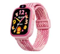 Biggerfive Montre Enfant Connectée ou non, Smartwatch Garçons Filles 3-14 | Podomètre, Cardiofrequencemètre, IP68 Étanche, Moniteur de Sommeil, Jeux de Puzzle, 100+ Cadrans，Musique, Vidéos et Photos