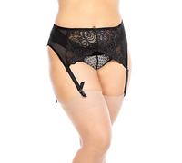 BIGGI BIG Suspender Porte-jarretelles pour grandes tailles-noir-52-54