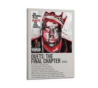Biggie Smalls Duets The Final Chapter Poster Impression sur toile vintage pour salon, chambre à coucher, 60 x 90 cm, style cadre