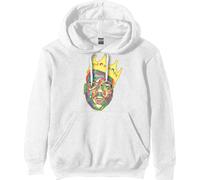 Rock Off Sweat-shirt à capuche Biggie Smalls – logo couronne officiel unisexe Taille L Blanc