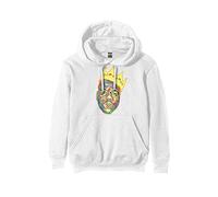 Biggie Smalls - Rock Off Biggie Smalls Sweat-Shirt À Capuche Crown Logo Nouveau Officiel Unisex Blanc Size L