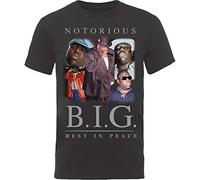 Biggie Smalls - T-Shirt # S Unisex Black # Collage [Import]
