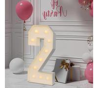 Biggittig Chiffre Lumineux Geant Numéros Lumineux LED Chiffre Anniversaire Lights Décoration 2000-3000K Chiffres Lumineux Lettres,Pour Graduation, Mariage, Fête d'anniversaire (2)