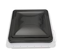 Biggittig Lanterneau de Toit pour Caravane et Camping-Car, 42 x 42 cm, Noir, Plastique, Anti-Moustique et Respirant, Robuste et Durable, Compatible avec Véhicules Récréatifs Universels