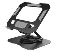 Bighan 360° Support Tablette Noir, Pliable Support Tablette Bureau Accessoires pour Tablette/PS/mobilephones/Switch 4,7" - 12,9"