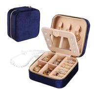 Bighan Boîte à bijoux de voyage - Petit coffret à bijoux - Miroir intégré