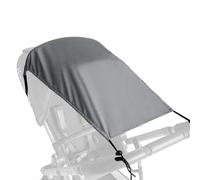 Bighan Pare-Soleil Universel pour Poussette Gris - Protection UV, Toit Anti-UV Flexible et Ajustable pour Nacelle de Bébé, Bache Imperméable et Respirante