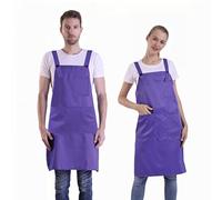 BIGHAS Tablier de style H Back avec poche pour femmes, hommes, grande taille réglable, confortable, cuisine, cuisine, maison, 14 couleurs (Lavande)