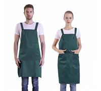 BIGHAS Tablier de style H Back avec poche pour femmes, hommes, grande taille réglable, confortable, cuisine, cuisine, maison, 14 couleurs (Vert)