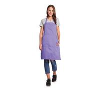 BIGHAS Tablier réglable avec poche, bandes extra longues pour homme et femme, 18 couleurs, pour cuisine, maison, restaurant, café, cuisine, pâtisserie, jardinage (Lavande)