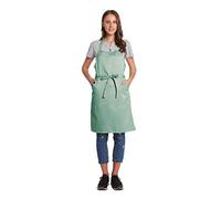 BIGHAS Tablier réglable avec poche, bandes extra longues pour homme et femme, 18 couleurs, pour cuisine, maison, restaurant, café, cuisine, pâtisserie, jardinage (Pois vert)