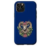 Bighorn du Colorado et Cactus en Forme de Coupe Bordeaux Coque pour iPhone 11 Pro