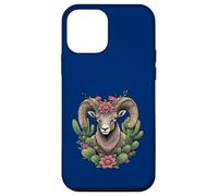 Bighorn du Colorado et Cactus en Forme de Coupe Bordeaux Coque pour iPhone 12 Mini