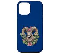 Bighorn du Colorado et Cactus en Forme de Coupe Bordeaux Coque pour iPhone 12 Pro Max