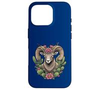 Bighorn du Colorado et Cactus en Forme de Coupe Bordeaux Coque pour iPhone 16 Pro
