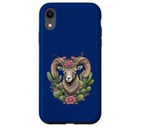 Bighorn du Colorado et Cactus en Forme de Coupe Bordeaux Coque pour iPhone XR