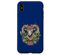 Bighorn du Colorado et Cactus en Forme de Coupe Bordeaux Coque pour iPhone XS Max