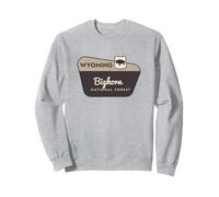 Bighorn National Forest Wyoming Panneau de Bienvenue Vacances Sweatshirt