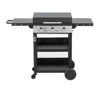BIGHORN Plancha gaz de 3 brûleurs avec chariot et couvercle;7.2kw