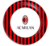 BIGIEMME Lot de 8 assiettes en carton AC Milan 23 cm