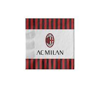 BIGIEMME SRL Lot de 20 serviettes en papier AC Milan - Multicolore - Taille unique