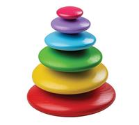 Bigjigs Baby Balancing Game - Jeu d'équilibre avec des cailloux colorés