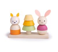 Bigjigs Baby Motorised Fox and Rabbit Mounting Toy (Jouet de montage pour renard et lapin motorisés)