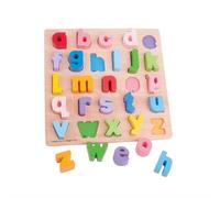 Bigjigs Toys Puzzle Alphabet - Pièces épaisses (Lettres minuscules)