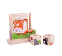Bigjigs Baby Stacking Animal Cubes