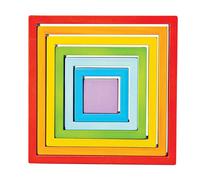 Bigjigs Baby Wooden Folding Squares (carrés en bois à plier)