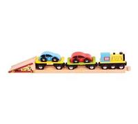 Bigjigs Houten Autotransporttrein G
