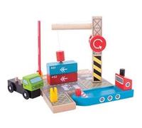Bigjigs Houten Container Scheepswerf G
