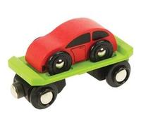 Bigjigs Houten Goederenwagon met Auto G