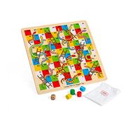 Bigjigs Jeu en bois Serpents et échelles