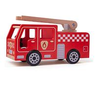 BigJigs Jouets en Bois Ville Fire Engine Playset