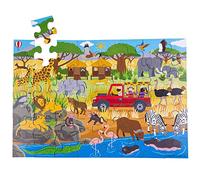 Bigjigs Jouets pour enfants de bois Aventure africaine étage Puzzle (48 pièces)