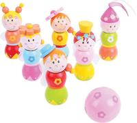 Bigjigs Quilles En Bois - Jeu De Fées - 7 Pièces
