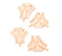 Bigjigs Rail Branchement incurvé (Lot de 4)
