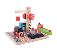 Bigjigs Rail Coal Canal Docks Wooden Train Track Accessories - Bigjigs Train Acc