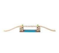 Bigjigs Rail Clickety Clack Bridge - Other Major Wooden Rail Brands are Compatib