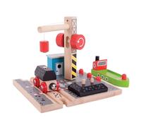 Bigjigs Rail Coal Canal Docks Wooden Train Track Accessories - Bigjigs Train Acc