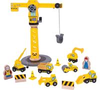 Bigjigs Rail Crane et machines de chantier